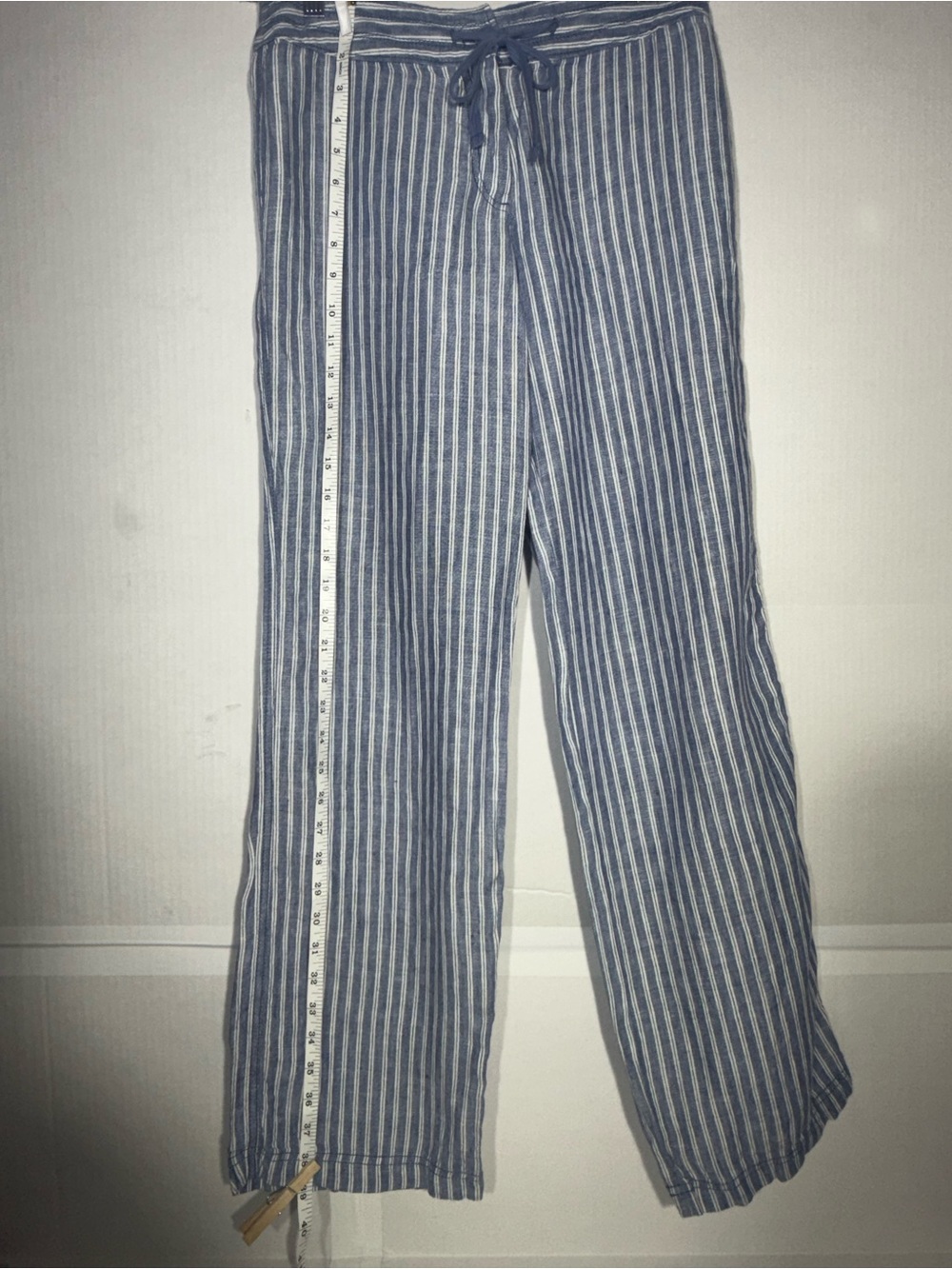Tommy Bahama Blue and White Striped Straight-Leg Pants - Picture 2 of 16